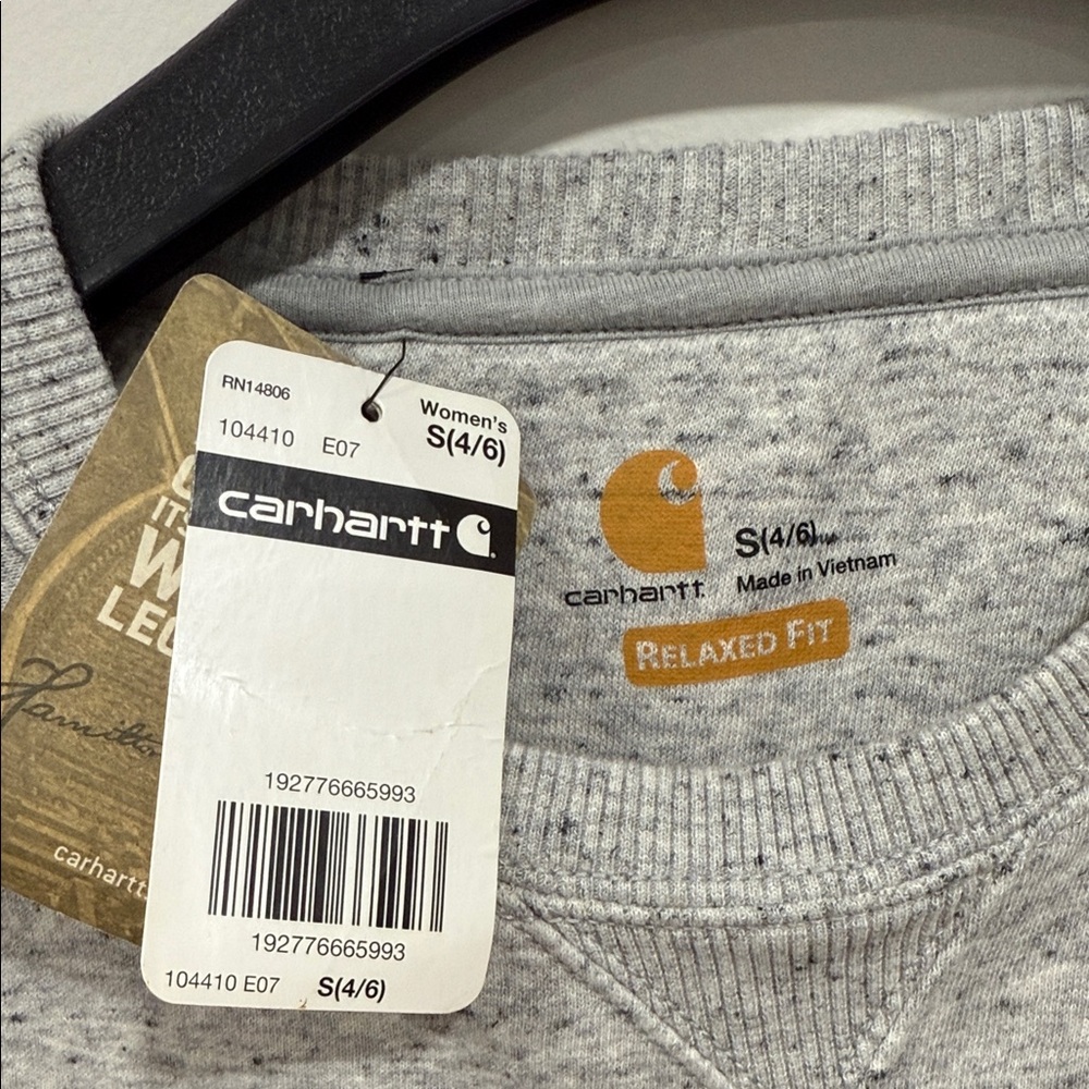 Carhartt Heather Gray Crewneck Sweater - Picture 2 of 3